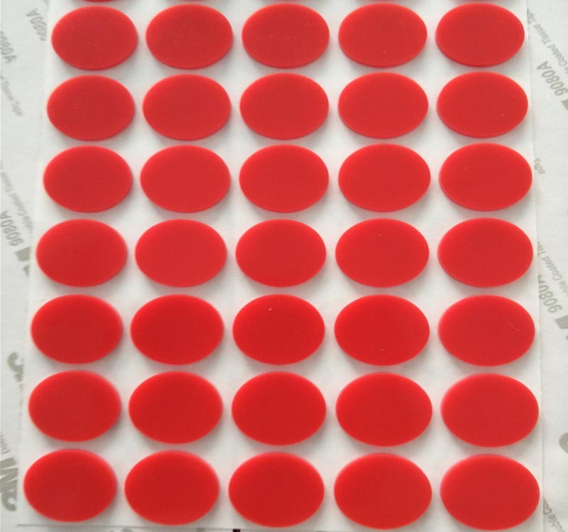 红色硅胶垫 圆形环保硅胶垫 硅胶防滑贴